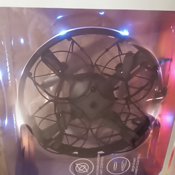 NIB SHARPER IMAGE glow motion rechargeable gesture-control stunt drone - Picture 2 of 5